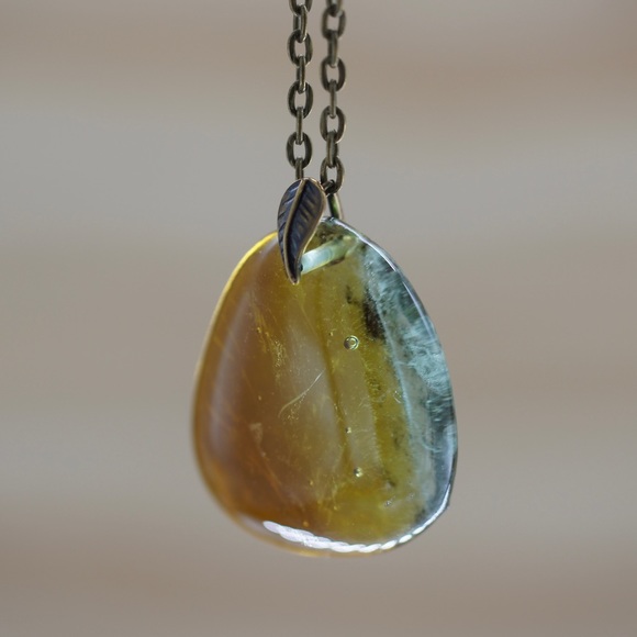 Wine and Tequila Recycled Glass Necklace Don Julio Sustainable Jewelry Handmade - Picture 2 of 7